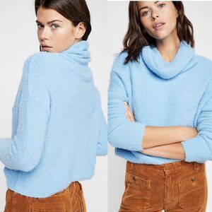 Free People Stormy Cowl Neck Pullover Sweater L
